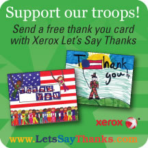 Xerox Remember Our Troops Postcard Project