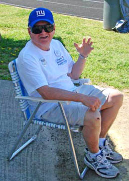 Walk participant sitting in chair